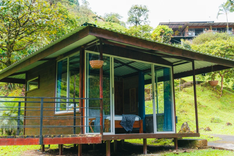 View from the Infinity Lodge covered terrace