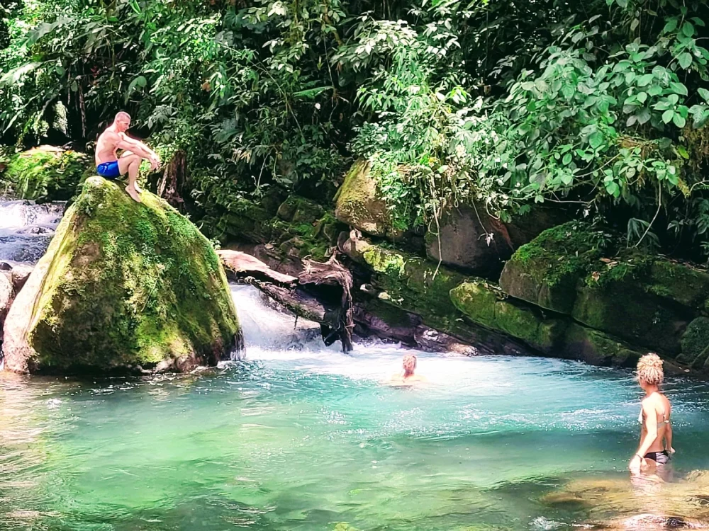 Wide view of the Waterfall Pool & Terrace