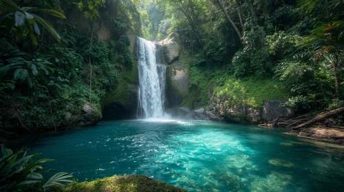 Waterfall excursion in Costa Rica