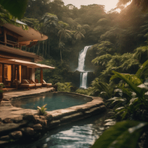 Waterfall Pool Resort Costa Rica Turrialba