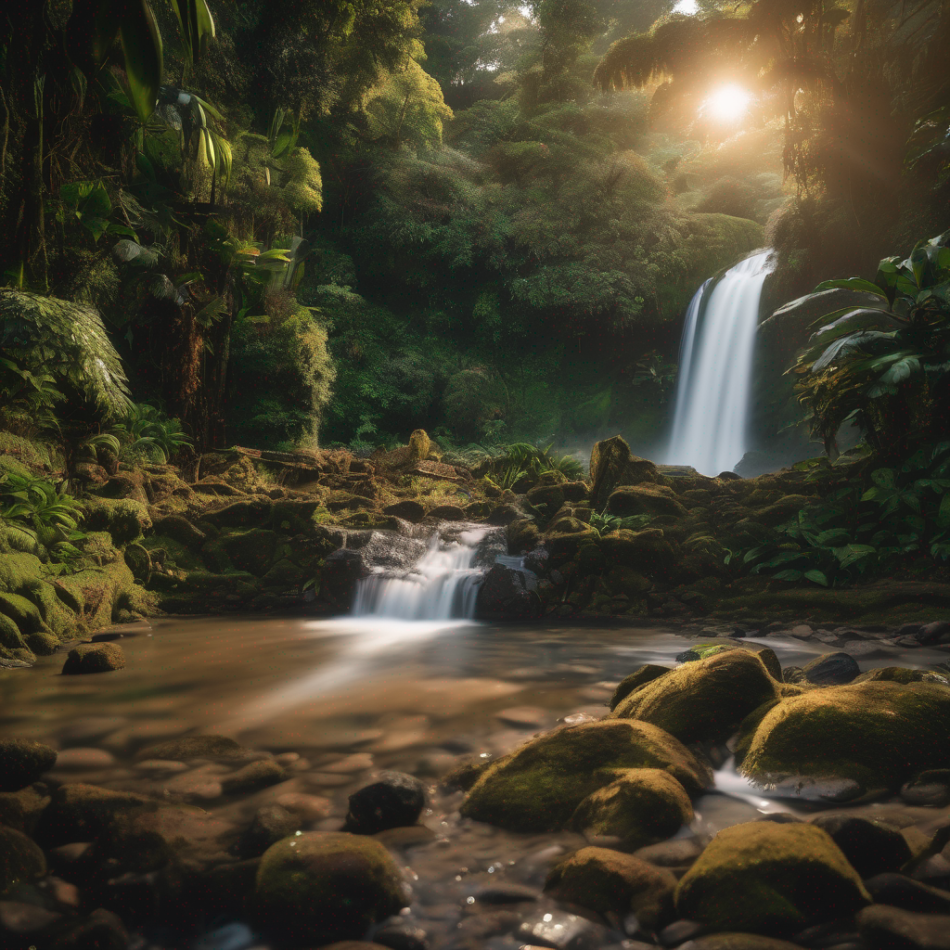 Natural Waterfall Pool Hotel Costa Rica Turrialba