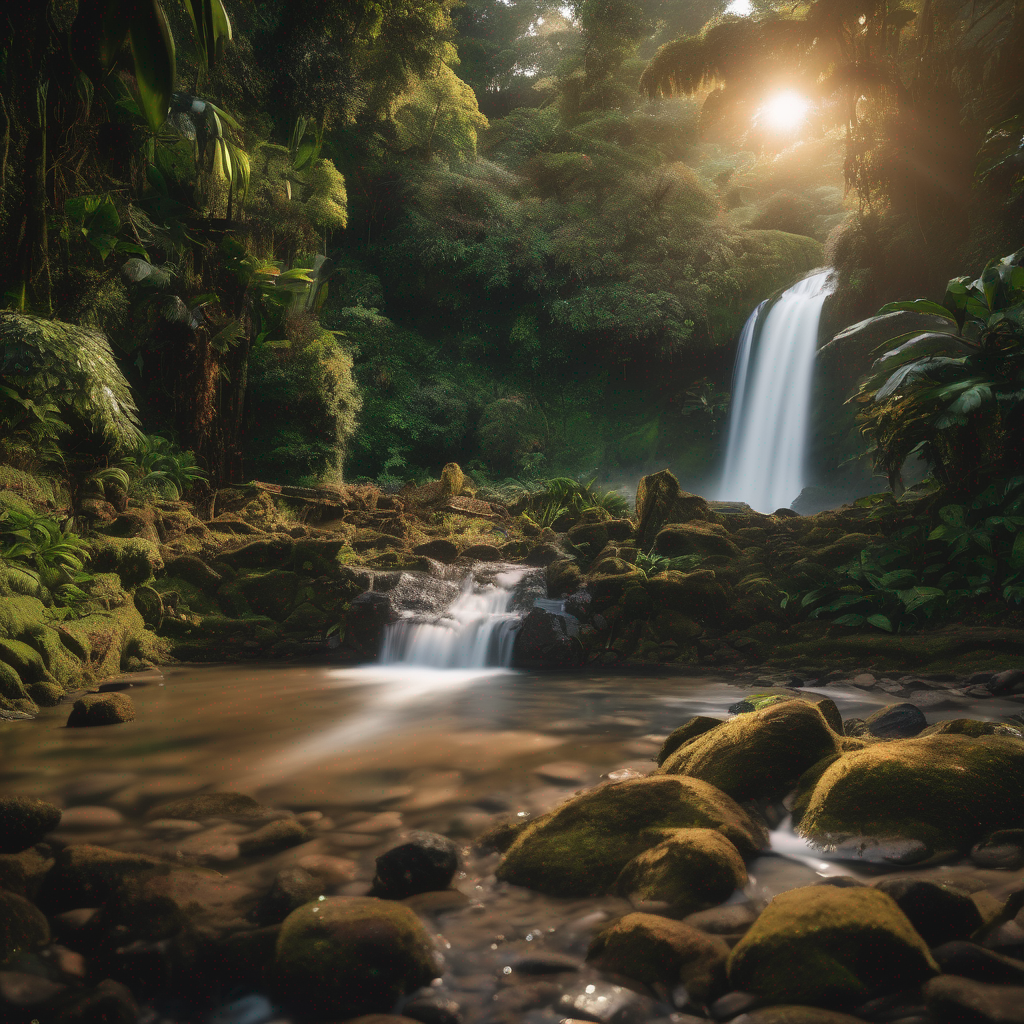 Natural Waterfall Pool Hotel Costa Rica Turrialba