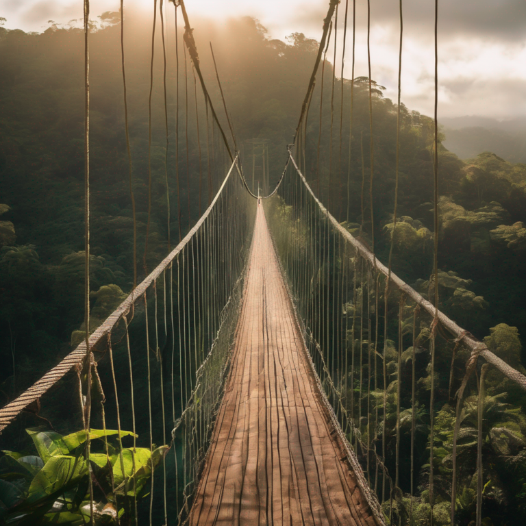 Suspension Bridge Walks Hotel Costa Rica Turrialba